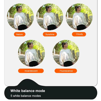 4K HD Touch Screen Digital Micro SLR Camera MP3 DSLR Camcorder 64MP Anti-Shake Vlogging Video Camera(White) - Video Cameras by buy2fix | Online Shopping UK | buy2fix