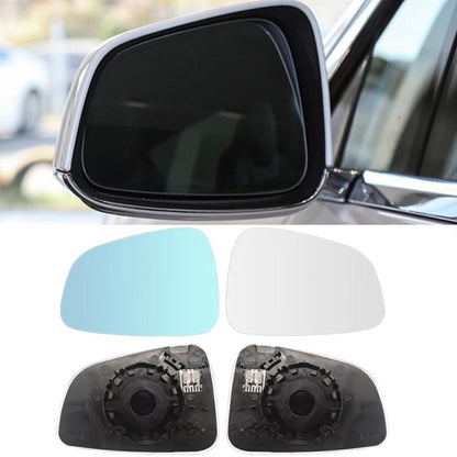For Tesla Model X Blue Wide Field Of View Anti-glare Rearview Mirror Reversing Lens by buy2fix