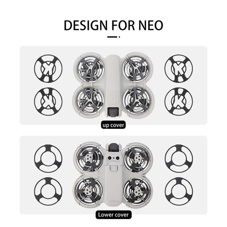 For DJI Neo CQT Drone Landing Scratch Protective Cover Prevent Finger Scratch Protective Cover Accessories, Color: Upper Gray - Other by CQT | Online Shopping UK | buy2fix