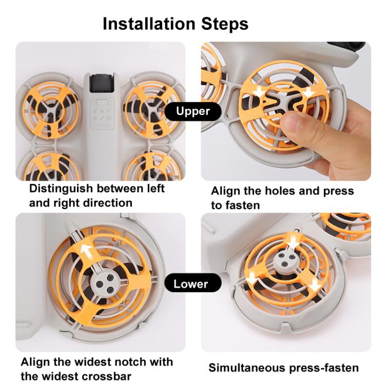 For DJI Neo CQT Drone Landing Scratch Protective Cover Prevent Finger Scratch Protective Cover Accessories, Color: Lower Orange - Other by CQT | Online Shopping UK | buy2fix