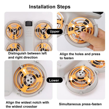 For DJI Neo CQT Drone Landing Scratch Protective Cover Prevent Finger Scratch Protective Cover Accessories, Color: Lower Orange - Other by CQT | Online Shopping UK | buy2fix