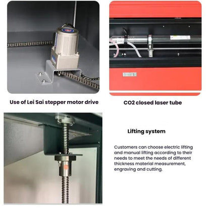 3020B CO2 Laser Engraving Machine  For Wood Leather Woodworking, EU Plug - DIY Engraving Machines by buy2fix | Online Shopping UK | buy2fix