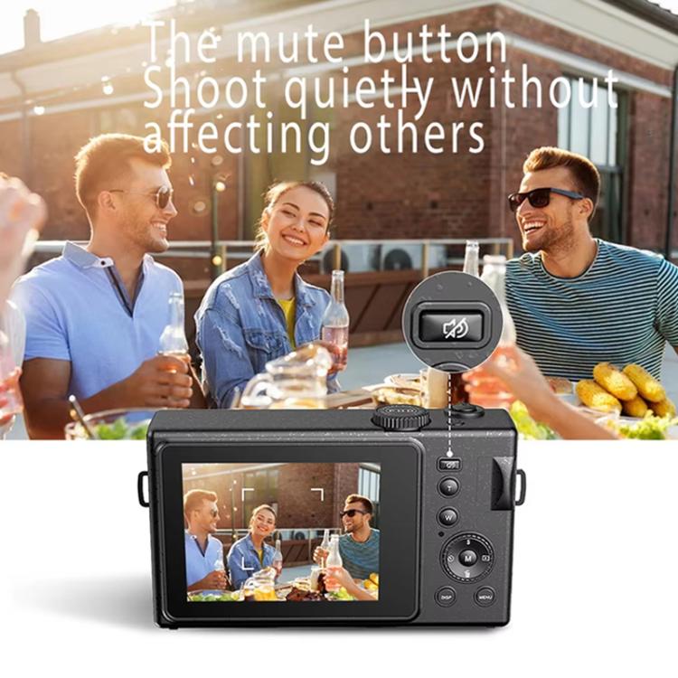 AMKOV CD-R1 24MP HD Pixel Shooting Student Camera 1080P Video Recording CCD Photo Video HD Camera(Black) - Video Cameras by AMKOV | Online Shopping UK | buy2fix