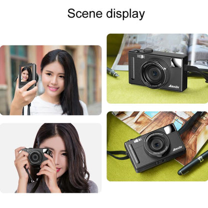 AMKOV CD-R1 24MP HD Pixel Shooting Student Camera 1080P Video Recording CCD Photo Video HD Camera(Black) - Video Cameras by AMKOV | Online Shopping UK | buy2fix