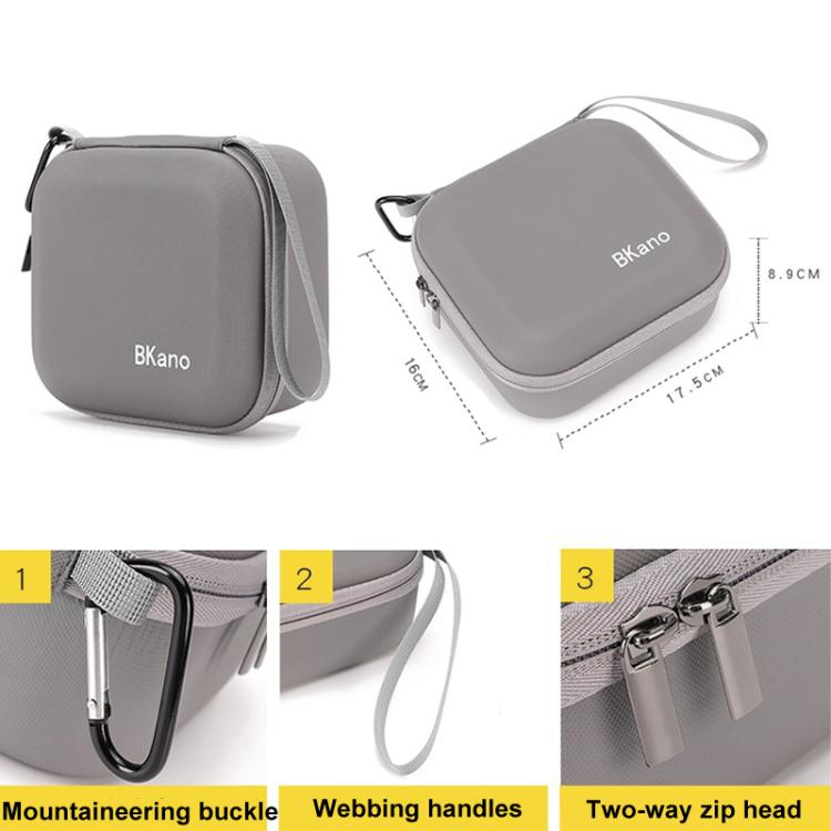 For DJI Neo BKANO Portable PU Handheld Storage Bag(Gray) - Cases & Bags by BKANO | Online Shopping UK | buy2fix