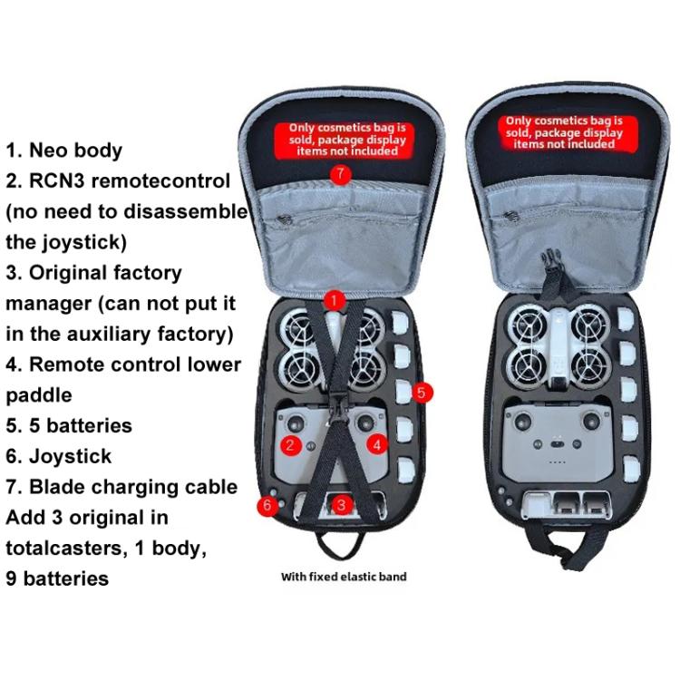 For DJI Neo BKANO NE-005 Portable Shoulder Bag Organiser Chest Bag(Black) - Cases & Bags by BKANO | Online Shopping UK | buy2fix