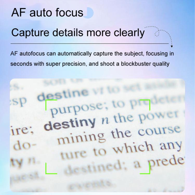 4K HD 3.0-Inch IPS Screen Autofocus HD Digital Camera Student DV Camera SLR(White) - Video Cameras by buy2fix | Online Shopping UK | buy2fix