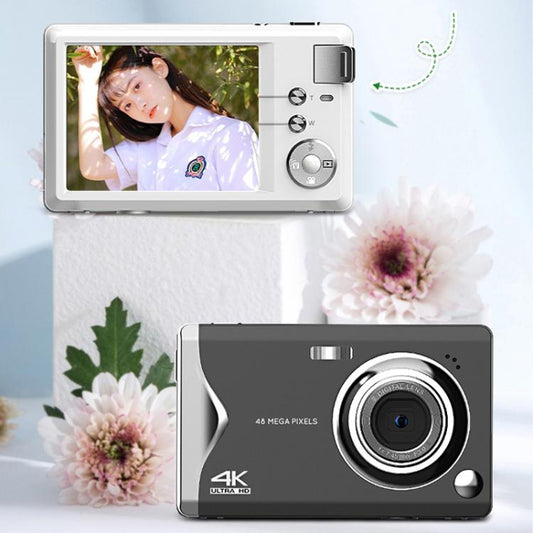 4K HD 3.0-Inch IPS Screen Autofocus HD Digital Camera Student DV Camera SLR(White) - Video Cameras by buy2fix | Online Shopping UK | buy2fix