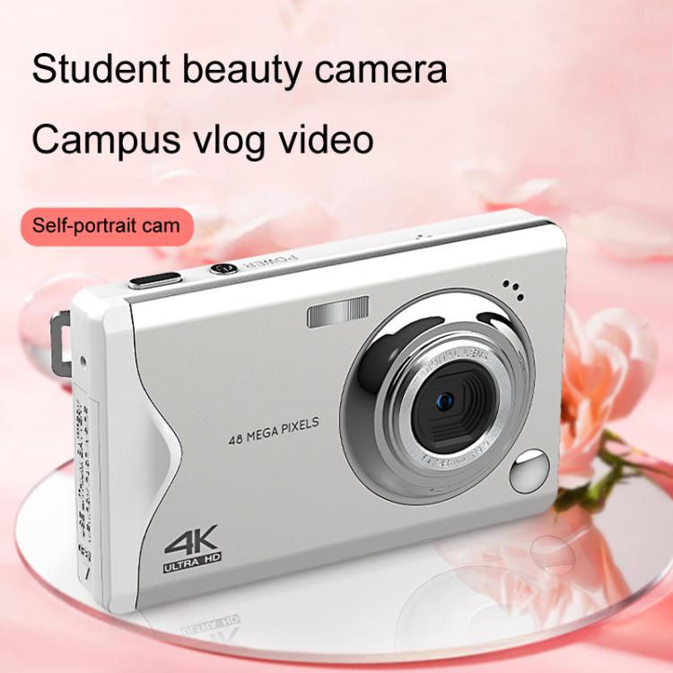 4K HD 3.0-Inch IPS Screen Autofocus HD Digital Camera Student DV Camera SLR(White) - Video Cameras by buy2fix | Online Shopping UK | buy2fix