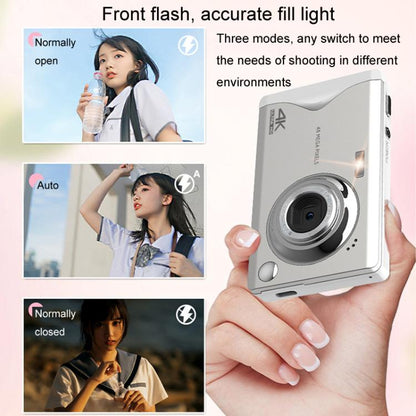 4K HD 3.0-Inch IPS Screen Autofocus HD Digital Camera Student DV Camera SLR(White) - Video Cameras by buy2fix | Online Shopping UK | buy2fix