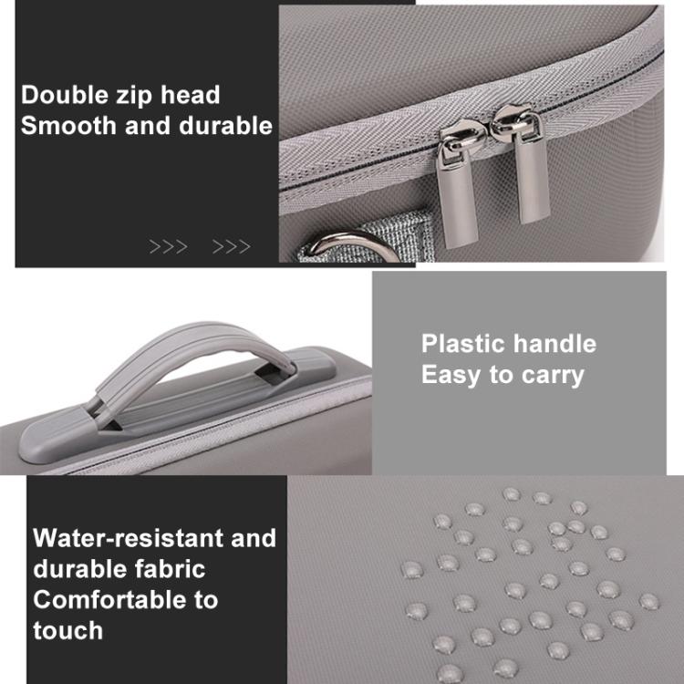 For DJI Neo BKANO NE-010 PU Storage Bag Hard Case Shoulder Bag(Gray) - Cases & Bags by BKANO | Online Shopping UK | buy2fix