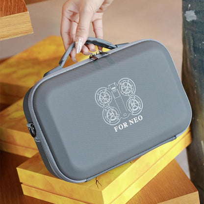For DJI Neo BKANO NE-010 PU Storage Bag Hard Case Shoulder Bag(Gray) - Cases & Bags by BKANO | Online Shopping UK | buy2fix