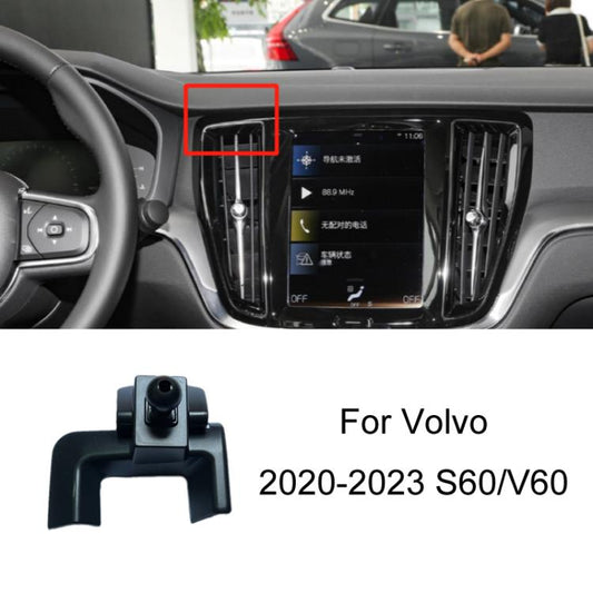 For Volvo Left Driving Car-Mounted Special Mobile Phone Navigation Bracket Base, Model: 20-23 S60/V60 by buy2fix