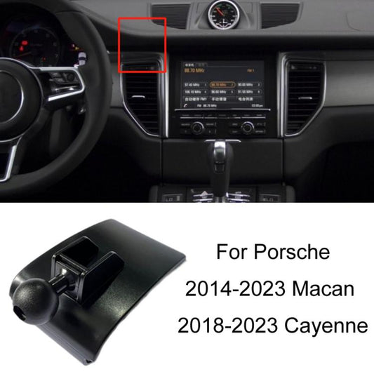 For Porsche Left Driving Car-Mounted Mobile Phone Navigation Holder Base, Model: 14-23 Macan + 18-23 Cayenne by buy2fix