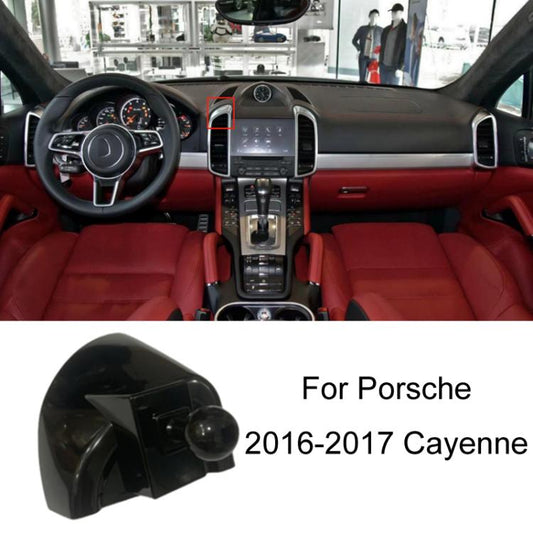 For Porsche Left Driving Car-Mounted Mobile Phone Navigation Holder Base, Model: 16-17 Cayenne by buy2fix