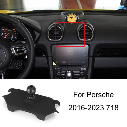 For Porsche Left Driving Car-Mounted Mobile Phone Navigation Holder Base, Model: 16-23 718 by buy2fix