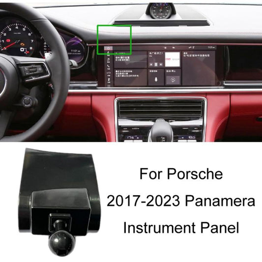 For Porsche Left Driving Car-Mounted Mobile Phone Navigation Holder Base, Model: 17-23 Panamera Instrument Panel by buy2fix