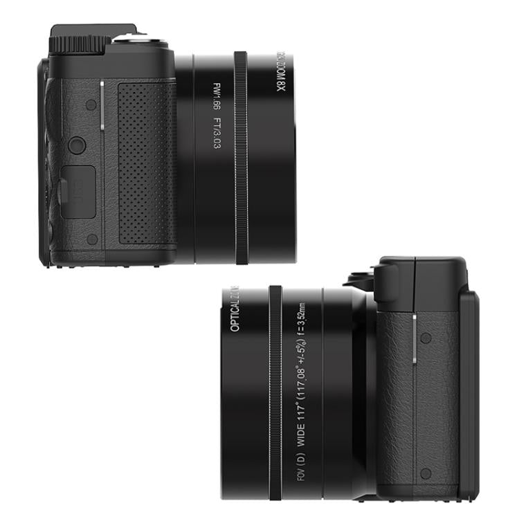 Micro SLR 5X Optical Zoom / 8X Digital Zoom Digital Camera 48MP HD Shooting VCR Photo Camera(Black) - Video Cameras by buy2fix | Online Shopping UK | buy2fix