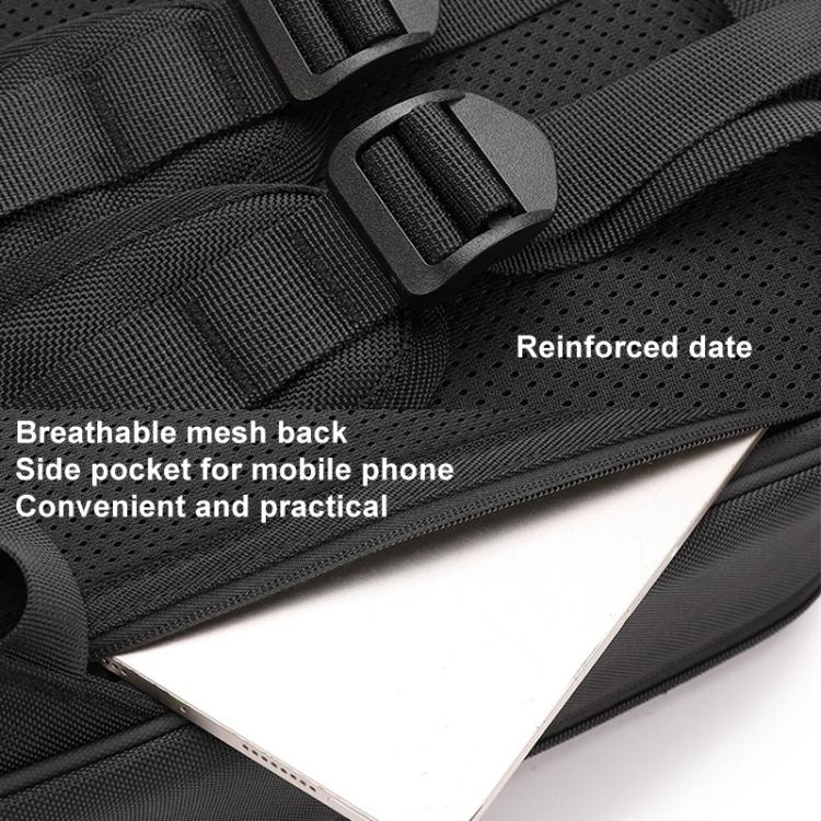 For DJI Air 3 / 3S BKANO AS3-013 Portable Shoulder Bag Hard-shell Storage Backpack(Black) - Carry Cases & Bags by BKANO | Online Shopping UK | buy2fix