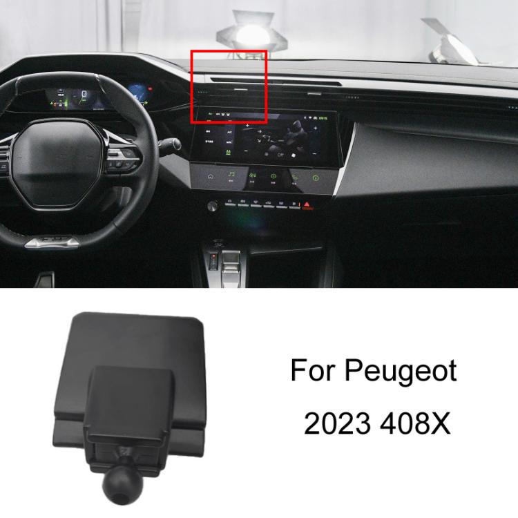 For Peugeot Left Driving Car-Mounted Special Mobile Phone Navigation Bracket Base, Model: 23 408X by buy2fix