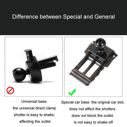 For Peugeot Left Driving Car-Mounted Special Mobile Phone Navigation Bracket Base, Model: 16-19 308 by buy2fix