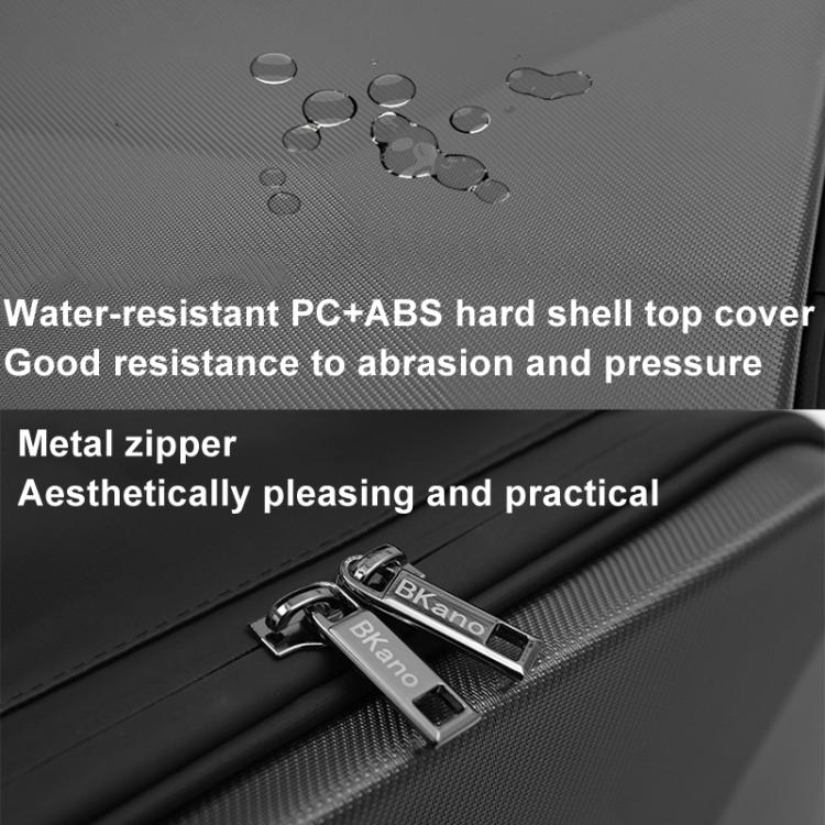 For DJI Air 3S BKANO A3-007 Organizer Backpack Hard-shell Shoulder Bag(Black) - Carry Cases & Bags by BKANO | Online Shopping UK | buy2fix