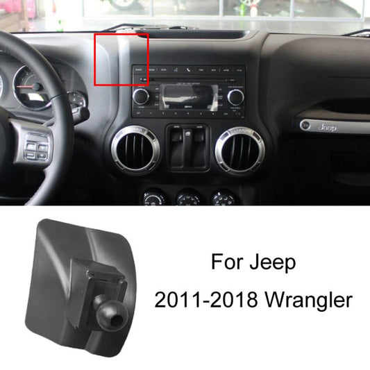 For Jeep Left Driving Car Special Mobile Phone Navigation Bracket Base, Model: 11-18 Wrangler by buy2fix