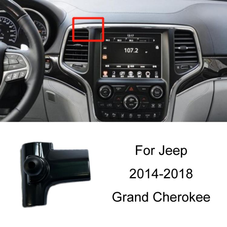 For Jeep Left Driving Car Special Mobile Phone Navigation Bracket Base, Model: 14-18 Grand Cherokee by buy2fix