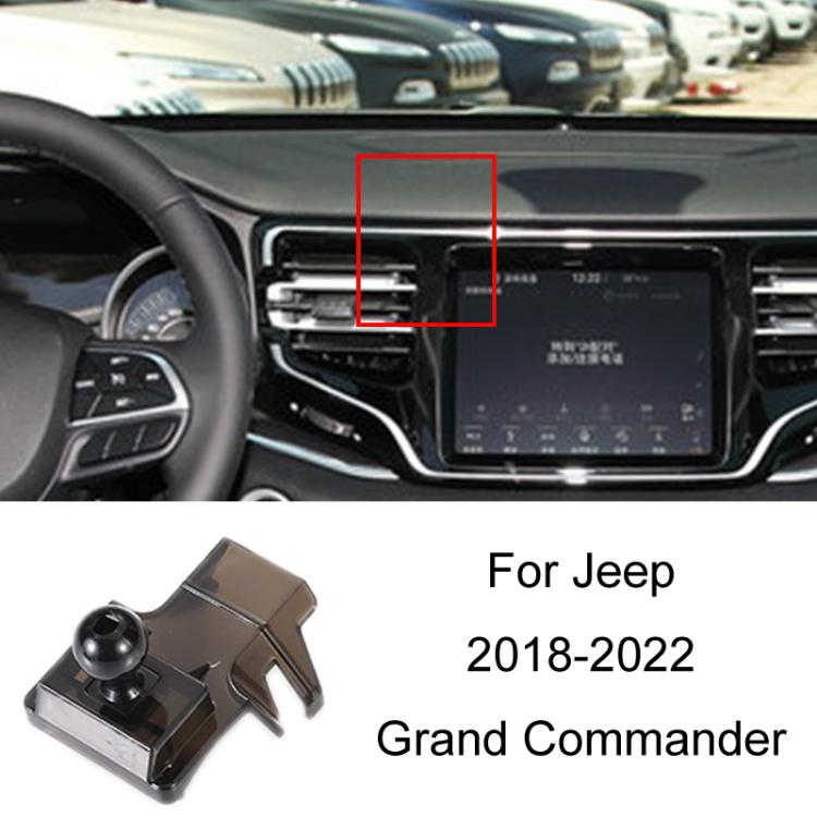 For Jeep Car Special Mobile Phone Navigation Bracket Base, Model: 18-22 Grand Commander - Special Car Holders by buy2fix | Online Shopping UK | buy2fix