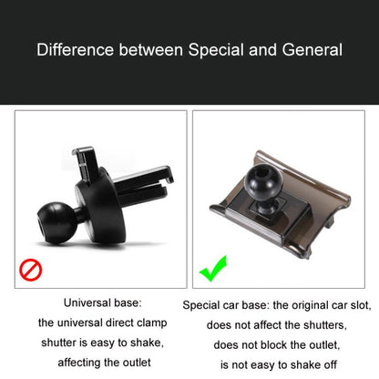 For Jeep Left Driving Car Special Mobile Phone Navigation Bracket Base, Model: 14-18 Grand Cherokee by buy2fix