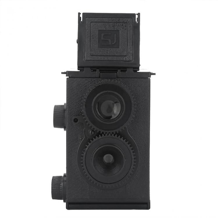 DIY Double Lens Assembly 35mm Film Camera Retro Nostalgic Double Reflection Film Camera(Black) by buy2fix