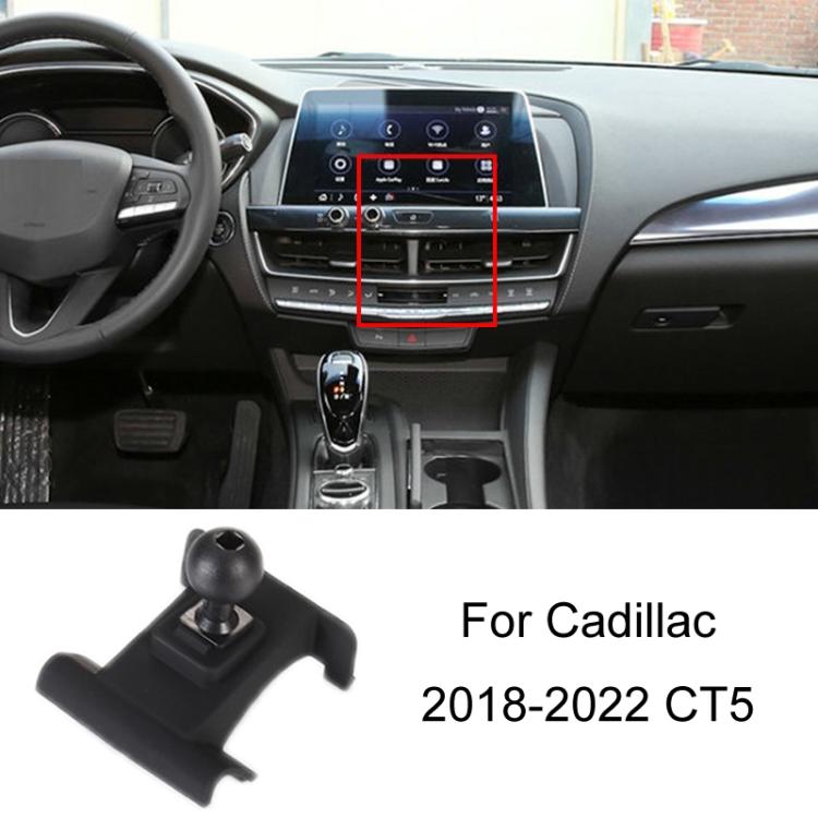 For Cadillac Left Driving Car Special Mobile Phone Navigation Bracket Base, Model: 18-22 CT5 by buy2fix