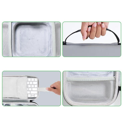 For Mac Mini M4 / M4 Pro Storage Bag Carrying Case Can Store Keyboard, Mouse(Black) - MINI PC Accessories & Gadgets by buy2fix | Online Shopping UK | buy2fix