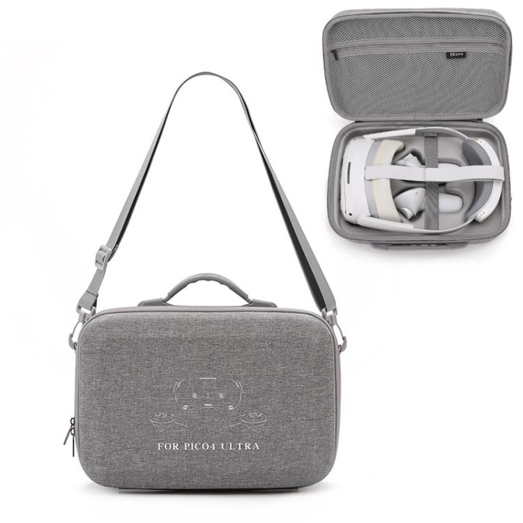 For PICO 4 Ultra BKANO P4U-001 VR Glasses Organizer Handheld Shoulder Bag(Gray) - VR Accessories by BKANO | Online Shopping UK | buy2fix