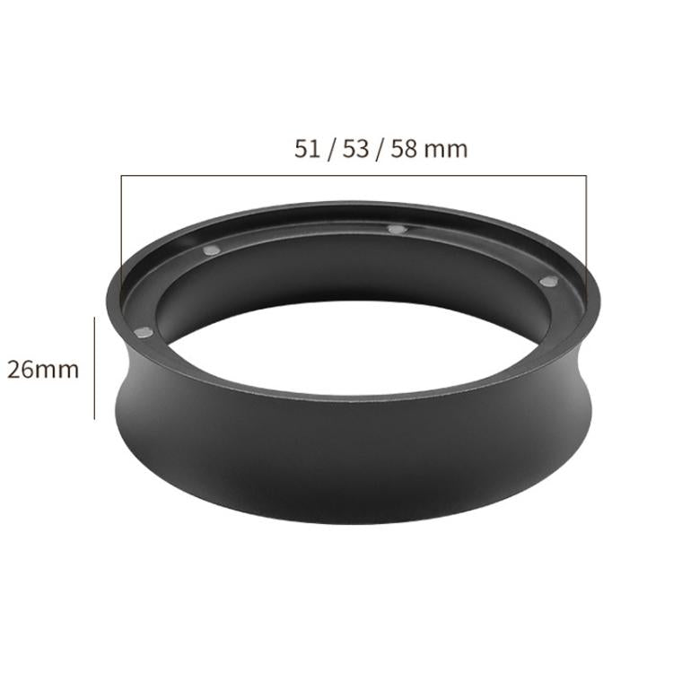 51mm Heightened Coffee Handle Powder Catch Magnetic Ring(Black) - Coffee Machine Parts by buy2fix | Online Shopping UK | buy2fix