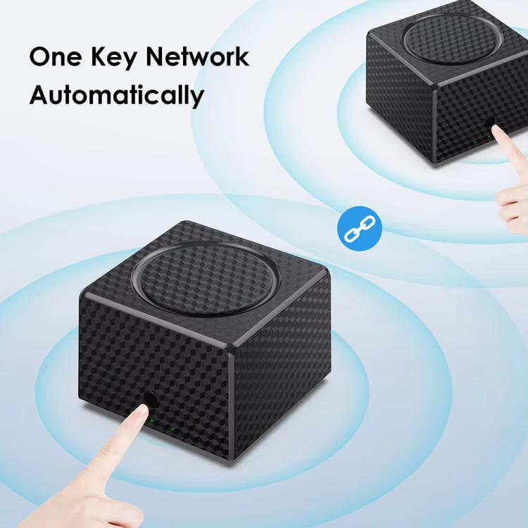 Urant USM16 1200Mbps Dual-band Mesh WiFi Router Signal Amplifier with 3 Gigabit Ethernet Ports(Black) - Broadband Amplifiers by Urant | Online Shopping UK | buy2fix