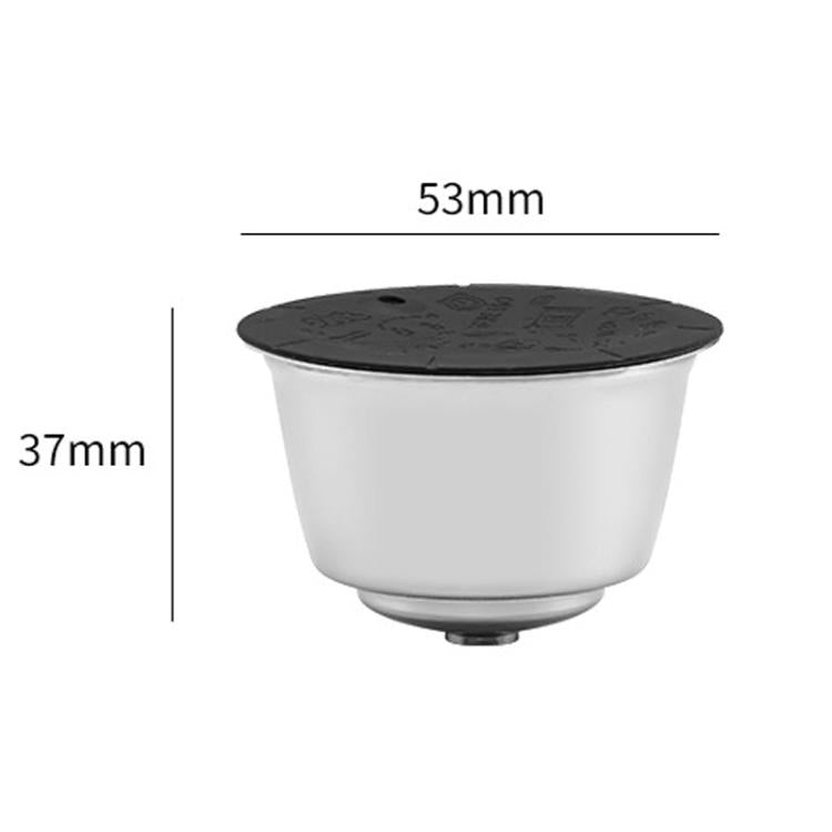 For Dolce Gusto Coffee Maker Stainless Steel Reusable Coffee Capsule Shell, Style: Capsule+40mm Powder Hammer+Brush And Scoop - Coffee Machine Parts by buy2fix | Online Shopping UK | buy2fix