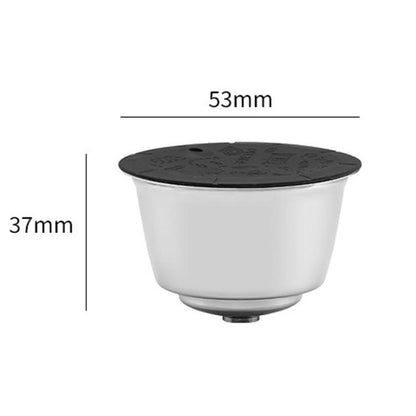 For Dolce Gusto Coffee Maker Stainless Steel Reusable Coffee Capsule Shell, Style: Capsule+40mm Powder Hammer+Brush And Scoop - Coffee Machine Parts by buy2fix | Online Shopping UK | buy2fix