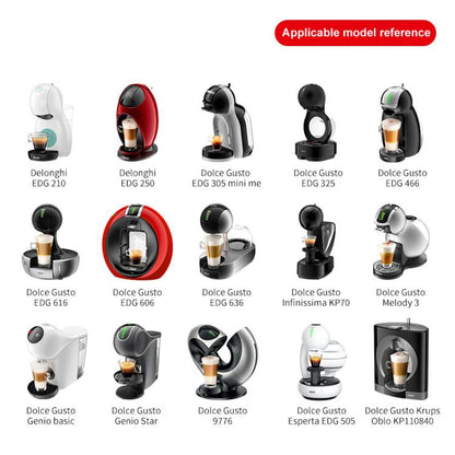 For Dolce Gusto Coffee Maker Stainless Steel Reusable Coffee Capsule Shell, Style: Capsule+40mm Powder Hammer+Brush And Scoop - Coffee Machine Parts by buy2fix | Online Shopping UK | buy2fix
