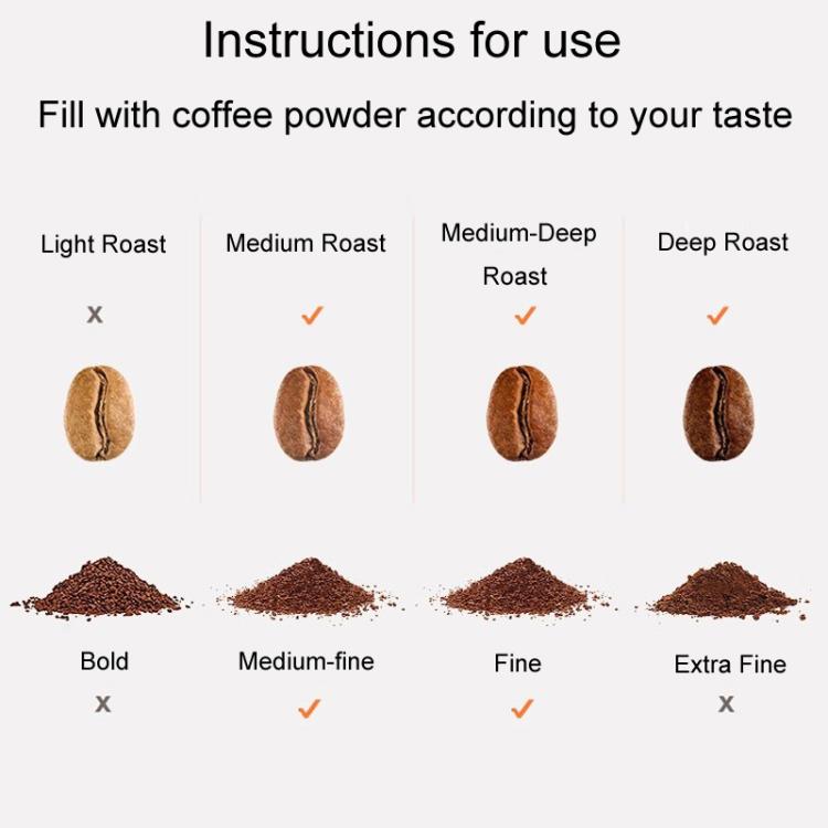 For Dolce Gusto Coffee Maker Stainless Steel Reusable Coffee Capsule Shell, Style: Capsule+40mm Powder Hammer+Brush And Scoop - Coffee Machine Parts by buy2fix | Online Shopping UK | buy2fix