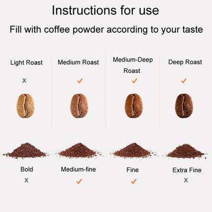 For Dolce Gusto Coffee Maker Stainless Steel Reusable Coffee Capsule Shell, Style: Capsule+40mm Powder Hammer+Brush And Scoop - Coffee Machine Parts by buy2fix | Online Shopping UK | buy2fix