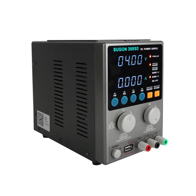 SUGON 3005D 4 Digital Display Power Supply Meter High Power Regulated Power Supply EU Plug - Power Supply by SUGON | Online Shopping UK | buy2fix