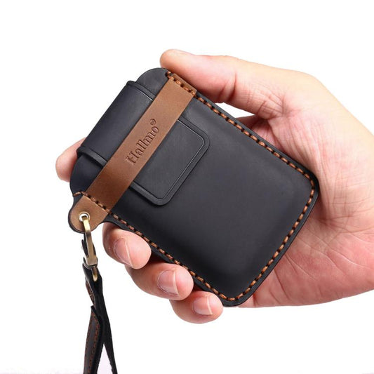 Hallmo For Renault Car Key Protective Cover Key Storage Bag, Color: C185 Brown by Hallmo