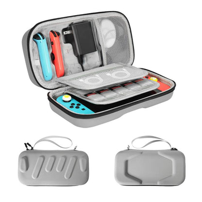 For Nintendo Switch / Switch OLED Storage Bag Portable Hard Shell Handbag US Plug Version(Gray) - Bags by buy2fix | Online Shopping UK | buy2fix