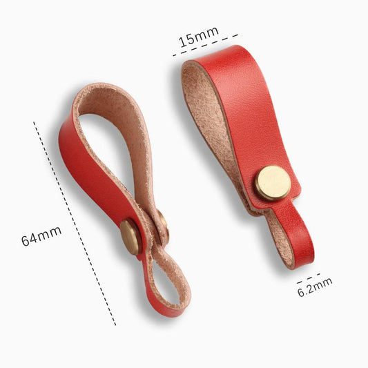 Hallmo Universal Cowhide Handmade Lanyard Keychain Car Remote Control Pendant(Brown) by Hallmo