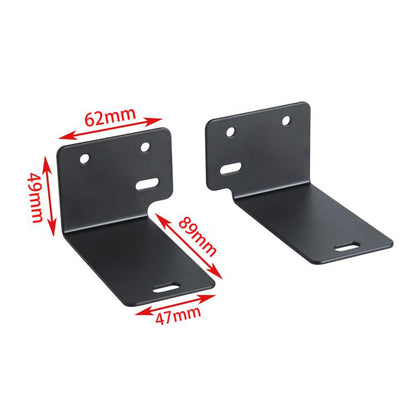 Wall Mount Kit for Soundbar Universal Dual Bracket for Most Sound Bar(Black) - Speaker Bracket by buy2fix | Online Shopping UK | buy2fix