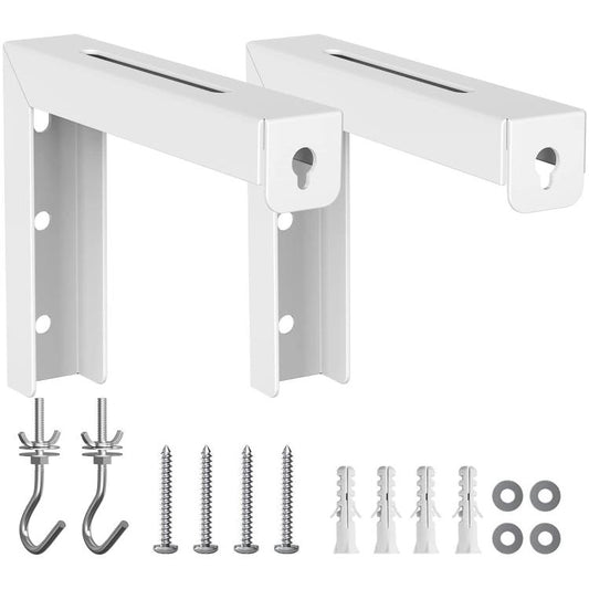 Universal Projector Screen Ceiling Mount Wall Hanger L-shaped Adjustable Bracket(White) - Accessories & Parts by buy2fix | Online Shopping UK | buy2fix