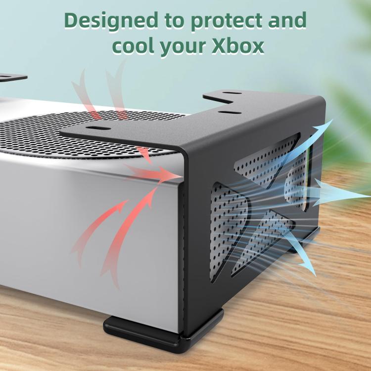 For Xbox One S / X, Xbox 360 Under Desk Storage Stand Rack(Black) - Holder by buy2fix | Online Shopping UK | buy2fix