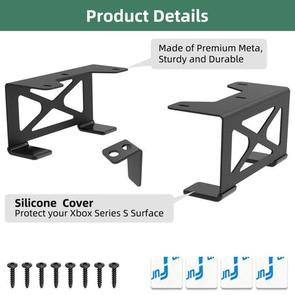 For Xbox One S / X, Xbox 360 Under Desk Storage Stand Rack(Black) - Holder by buy2fix | Online Shopping UK | buy2fix