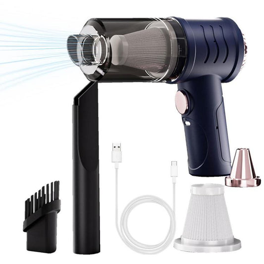 Mini Powerful Car Wireless Vacuum Cleaner Household Handheld Desktop Cleaner(Blue) by buy2fix